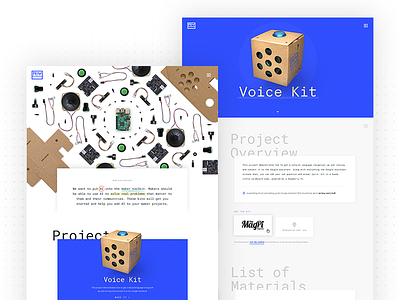 AIY Projects animation artificial intelligence dots drag drop google interaction materials pattern raspberry pi website