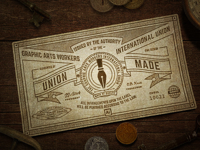 Look for the Union Label! art director orange county graphic designer jamie stark packaging design typography union label