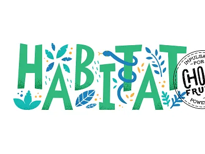 Habitat by Choco Frutas choco frutas conservation costa rica habitat icon illustration jungle logo nature nonprofit wildlife