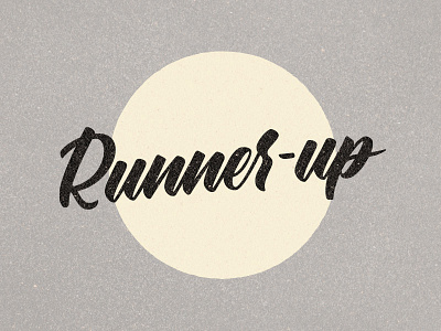 Runner Up brush lettering brush script hand lettering lettering sports