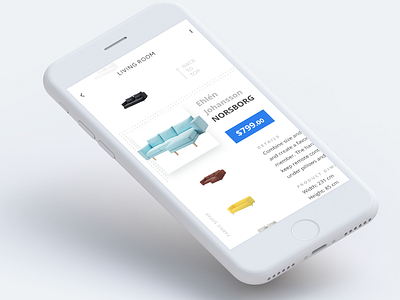 Product views app ecommerce furniture ikea minimal product shop simple sofa store ui