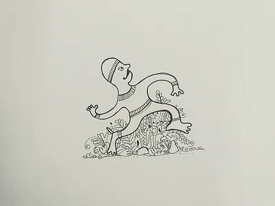 #timepass : Day 1 doodle illustration pen