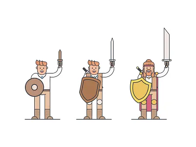 Day 31 - Adventure adventure blade cape challenge character daily gold hero outfit shield sword weapon