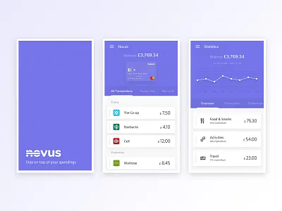 Novus online banking app app bank finance interface kyran leech ui