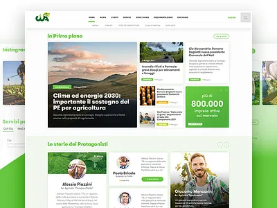Ux and Ui for new web Magazine about Agricolture design graphic design magazine typography ui user interface ux web design