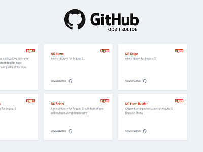 Angular Open Source Projects angular components elements github javascript open source projects ui user interface web