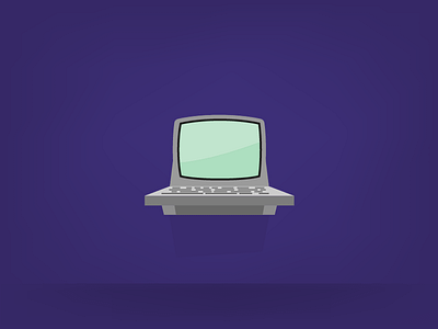 lil' monitor station computer illustration monitor progress vector