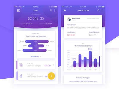 Banking Application app app design bank banking ui ux web design