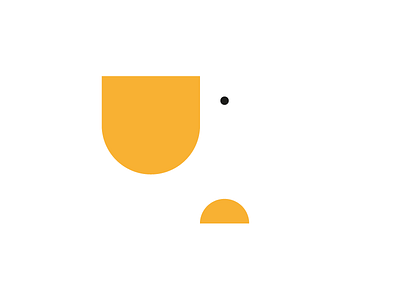 Pelican animal bird icon illustration minimal minimalistic orange pelican simple white