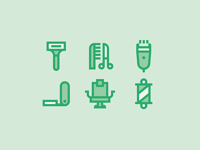 Hairdressing & barbershop for Flaticon part II barbershop beard beauti hair haircut man moustache shave