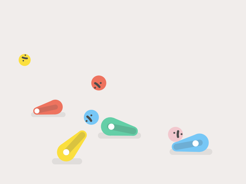 Silly robots no.36 2d animation character flat loop robot silly