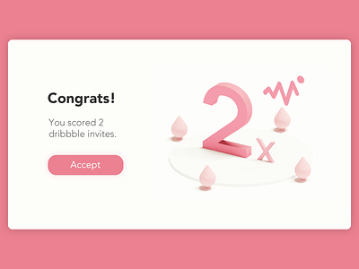 Dribbble Invite Giveaway 3d clean design draft interface invitation invite invites isometric minimal player ui