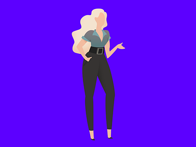 My girl - Inspirantion by Olga character girl icon iconic illustration shapes simple woman