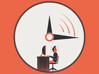 Bench Co - Catch Up On Bookkeeping accounting bookkkeeping editorial editorial illustration guide illustration robots small business