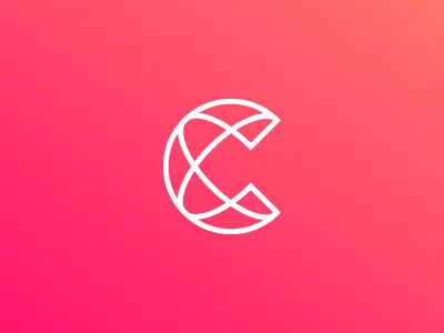 C alphabet app c layers logo mark studio