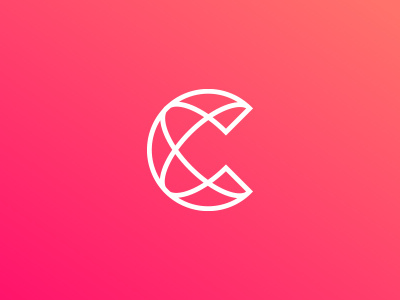 C alphabet app c layers logo mark studio