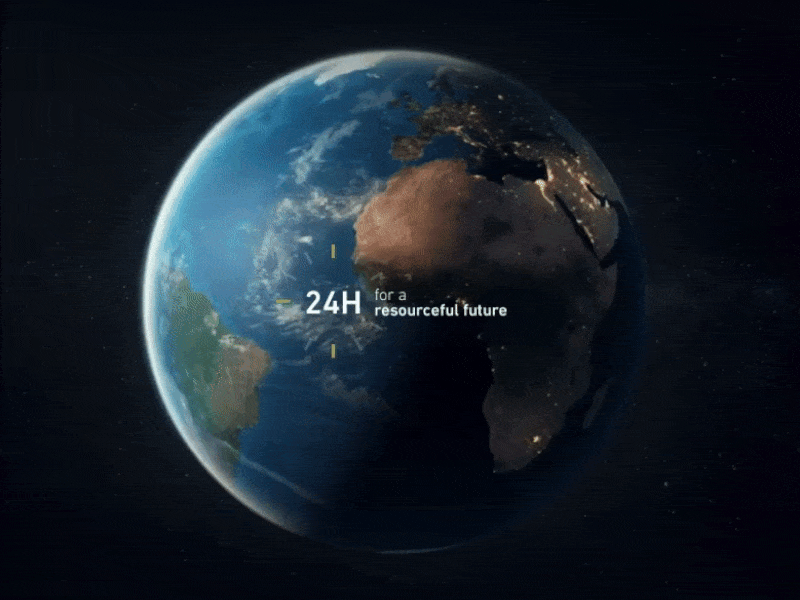 24H for a resourceful future animation ui ux