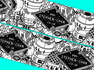 Future Machines Tape blocks branding design future isometric machines pattern retro scifi tape