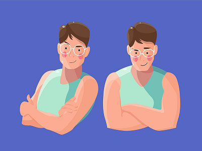 Character character design flat illustration man