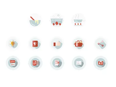 Recipe Icons art design icons product design uxui design