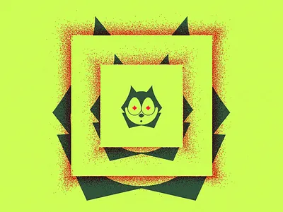 Starry-eyed Felix cat felix grain