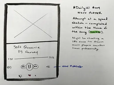 DailyUI #009 - Music Player 009 dailyui music player