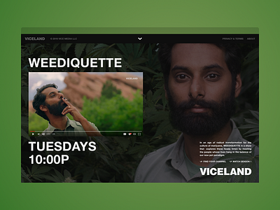 VICELAND - ISMOKEWEED.COM layout stink studios tv show vice viceland web website weed weediquette