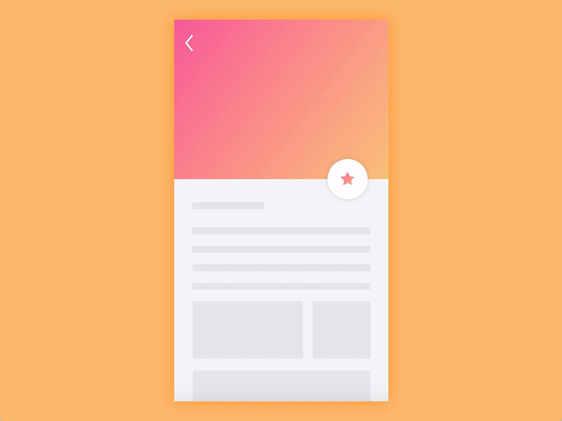 Page Transition animation app gradients horizontal scroll mobile page transition principle ui