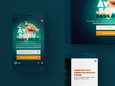 TEB - Ay Sonu Nasıl Gelir burak canpolat dec85 design mobile teb web ıllustration