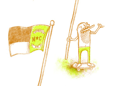 Skater Dude Doodle doodle north carolina shred skate