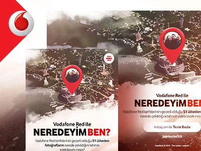 Vodafone Red ile Neredeyim Ben burak dec85icanpolat red ui uxi vodafone web