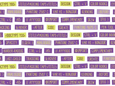 Pattern for Packing Tape! branding pattern rebound sticker mule