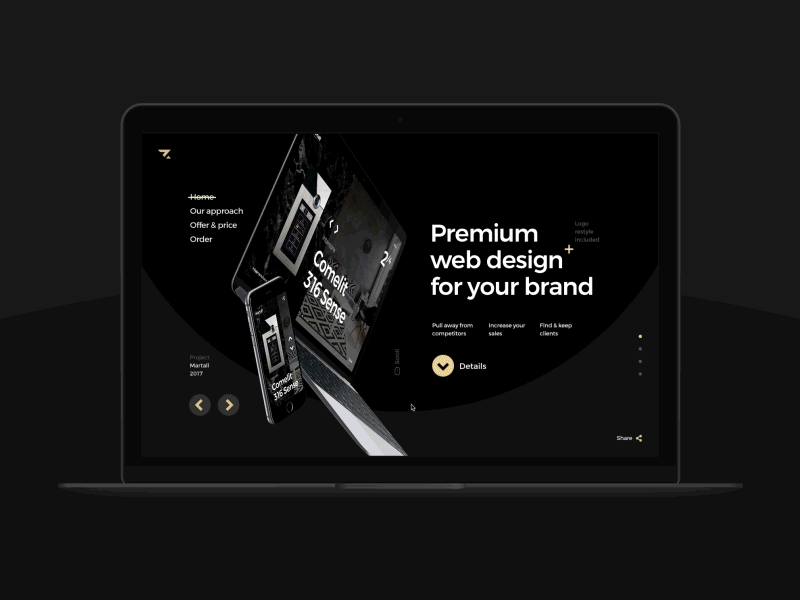 Promo page for Zemiyo animation ui ux web webdesign zemiyo