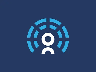 Eugenius branding icon identity line logo logomark mark person radiate round user