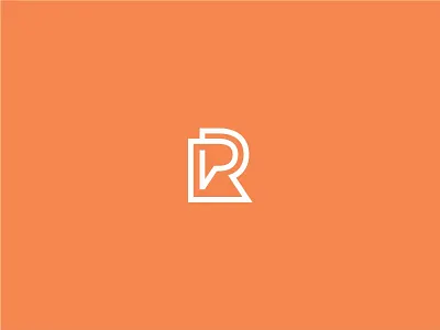 RP Logo modern monoline logo simple logo