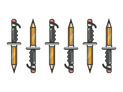 Pencil Knife Tape illustration knife pencil tape vector