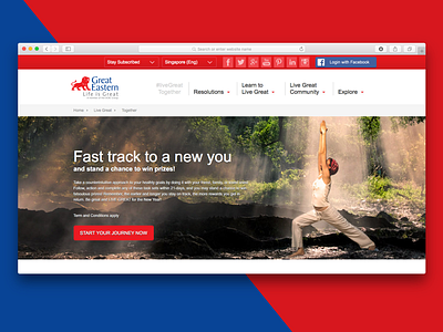 #liveGreat Together Great Eastern great eastern landing page website