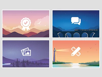 Vector Banner Images banners landscapes vector