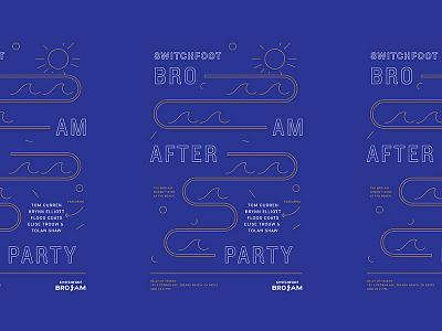 Bro-Am Afterparty bro am broam concert gig poster print switchfoot