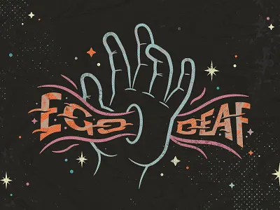 Ego Deaf // Concept #2 band deaf ego hand magic music psychedelic space stars trippy