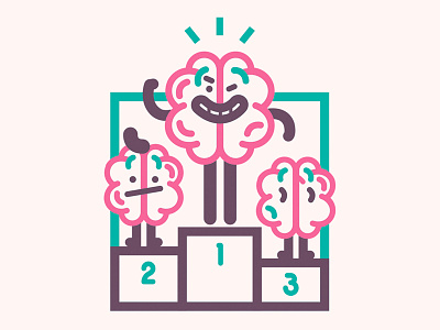 BRAIN TRAINING brain digital drawing editorial editorial illustration illustration smart sport thinking training vector