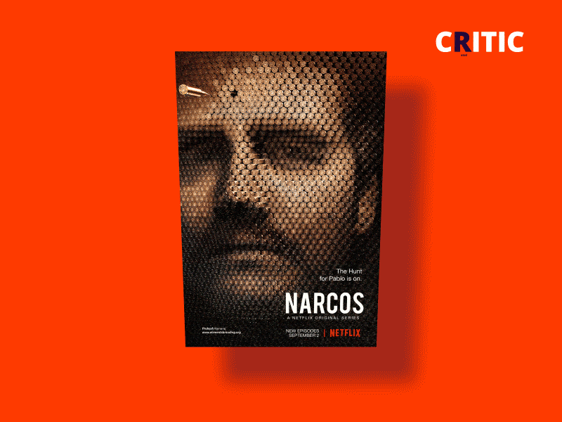 CRITIC - Apple TV Poster apple appletv interface ios material motion narcos netflix parallax tvos ui ux