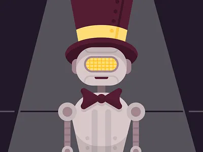 The Acrobat 2d acrobat character animation circus illustration mograph robot vector