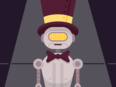 The Acrobat 2d acrobat character animation circus illustration mograph robot vector