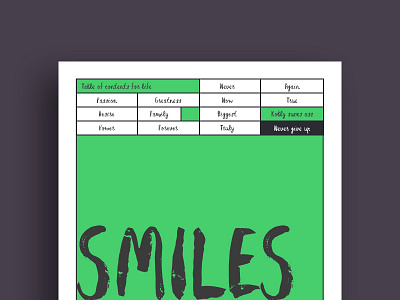 How to make more smilez brush font free font green handwritten interface layout lettering made paper poster typeface