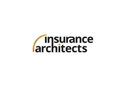 Insurance Architects Logo architect black branding classy clean design expensive gold graphic design insurance logo professional simple vector