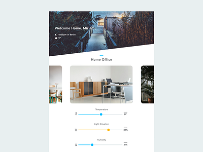 Day 007 Daily UI - Settings app home interior settings slider smarthome ui