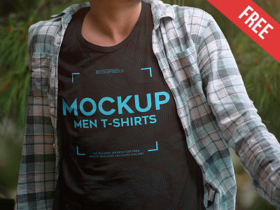 Men T-shirts – Free PSD Mockup forest free logo men mockup mockups park product shirt summer t shirt