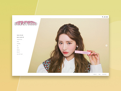 stylenanda & 3ce project (2) 3ce webdesign