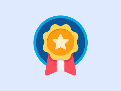 Ribbon Icon achievement app award fit fitness icon illustration medal prize ribbon status